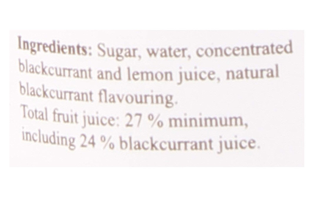 Monin Cassis Blackcurrant Syrup    Bottle  250 millilitre
